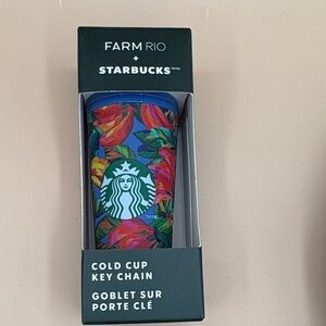 FARM Rio + Starbucks Cold Cup Key Chain NIB